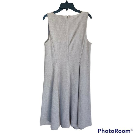 Lauren RALPH LAUREN Petite Med PM Womens Sleeveless Stretch A-Line Sheath Dress - Picture 2 of 6